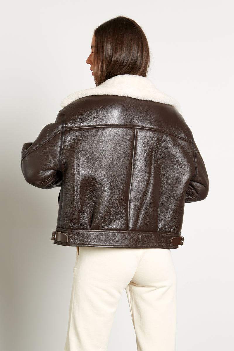 Anna Shearling Bomber