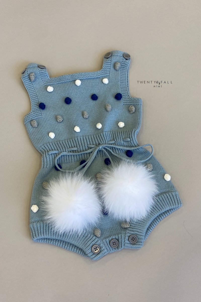 Milana Pom Pom Knit Romper