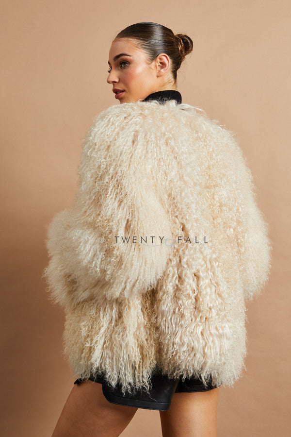 Cali Mongolian Fur Coat