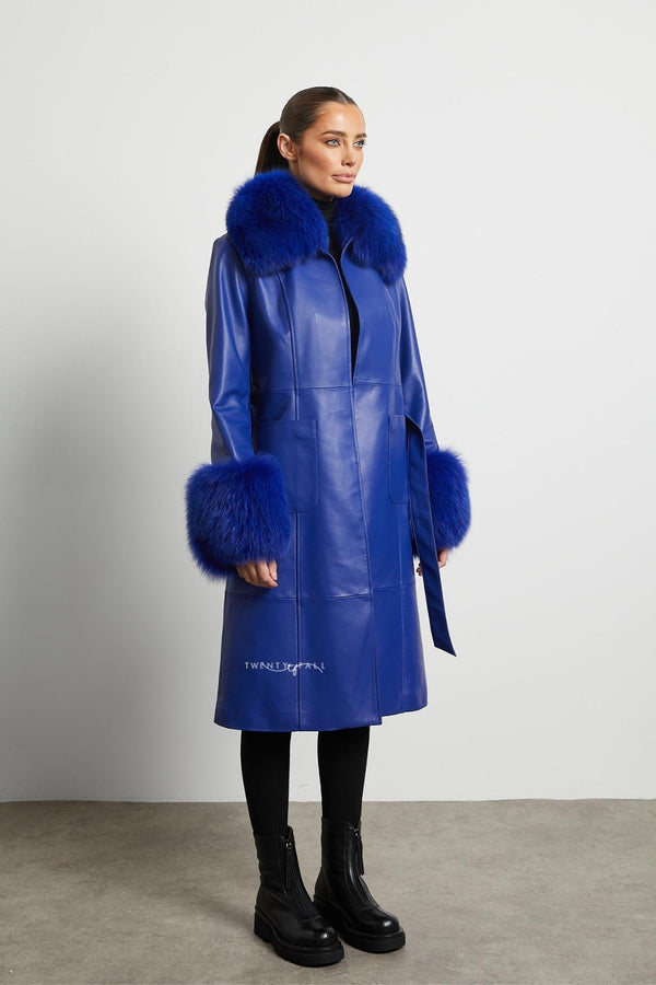 Giorgia Leather Trench Coat
