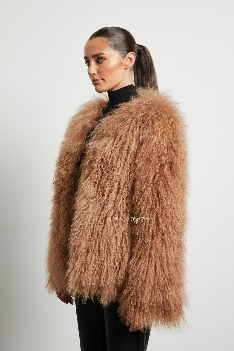 Cali Mongolian Fur Coat