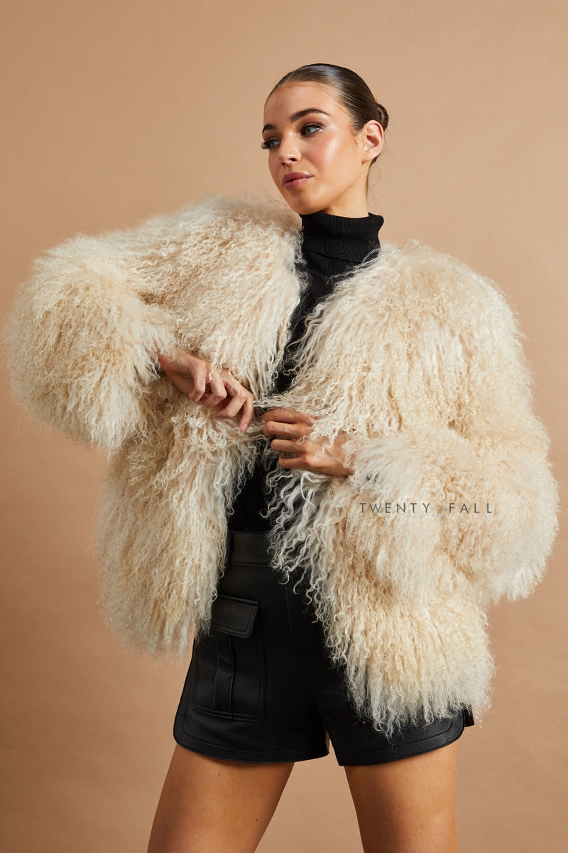 Cali Mongolian Fur Coat