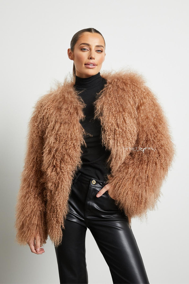 Cali Mongolian Fur Coat