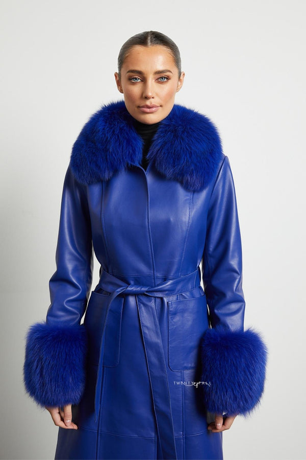 Giorgia Leather Trench Coat