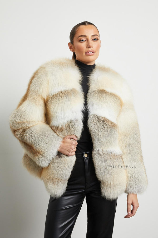 Golden island on sale fox fur coat