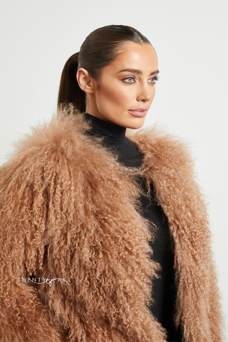 Topshop discount mongolian jacket
