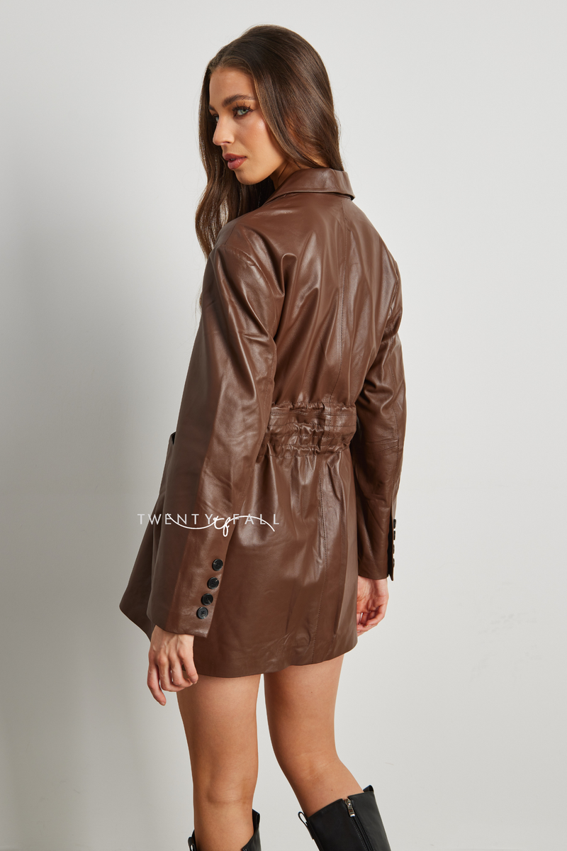 Lana Leather Blazer