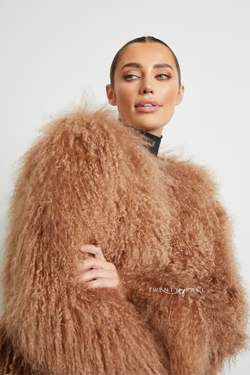 Cali Mongolian Fur Coat