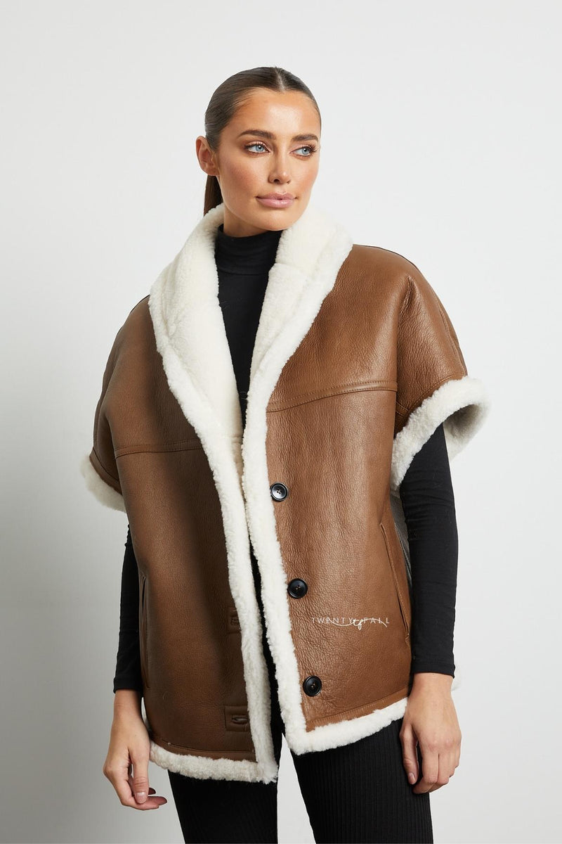 Andra Shearling Gilet
