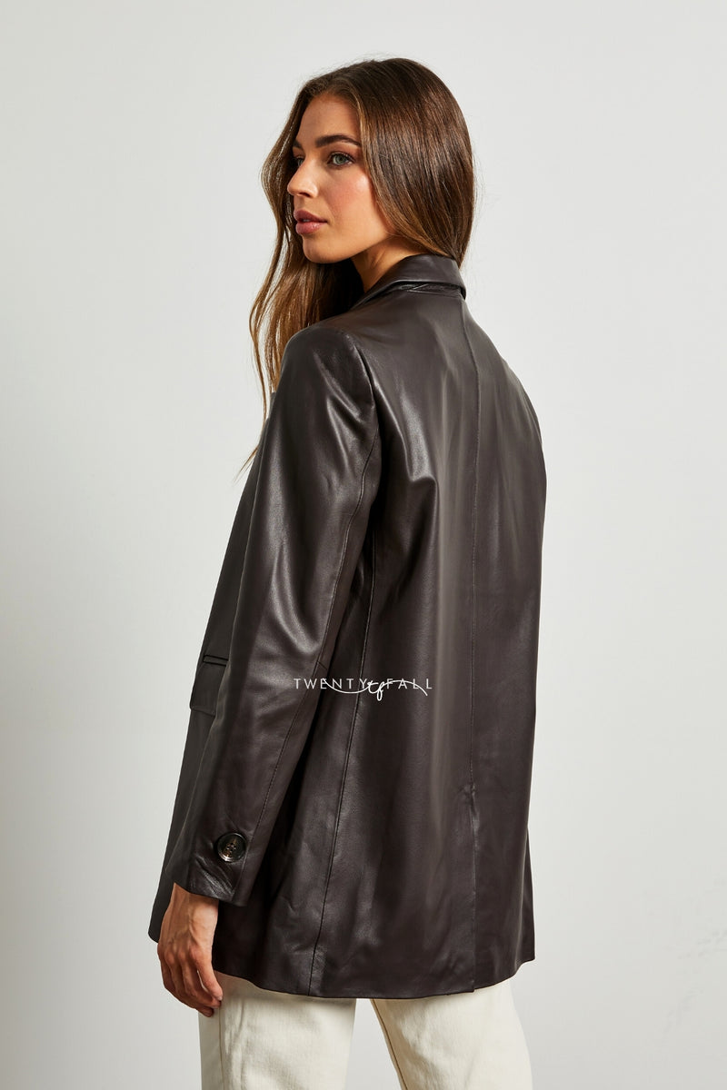 Leather Blazer