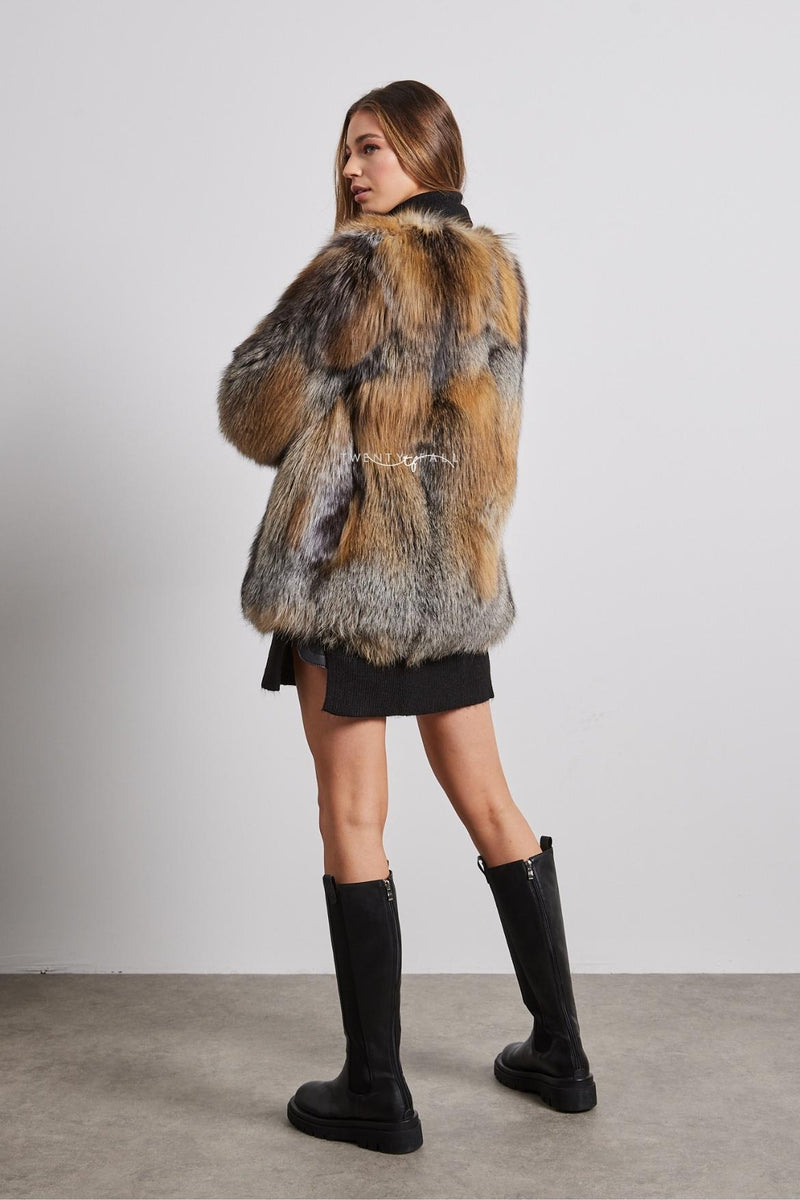Talia Full Pelt Natural Fur Coat