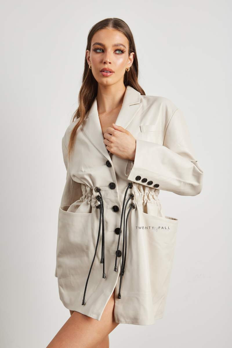 Lana Leather Blazer