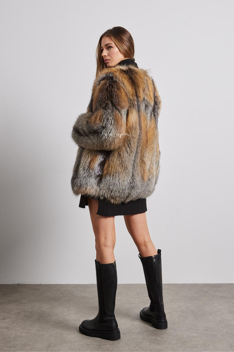 Talia Full Pelt Natural Fur Coat