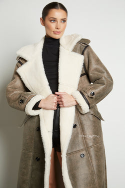 Sara Shearling Coat