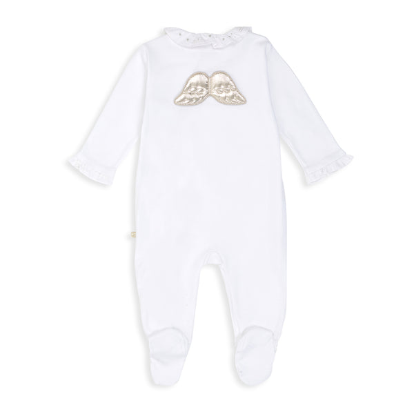 Angel Wing Pima Cotton Sleepsuit